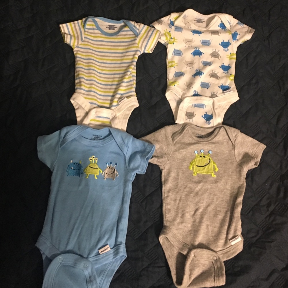 Monster newborn onesies