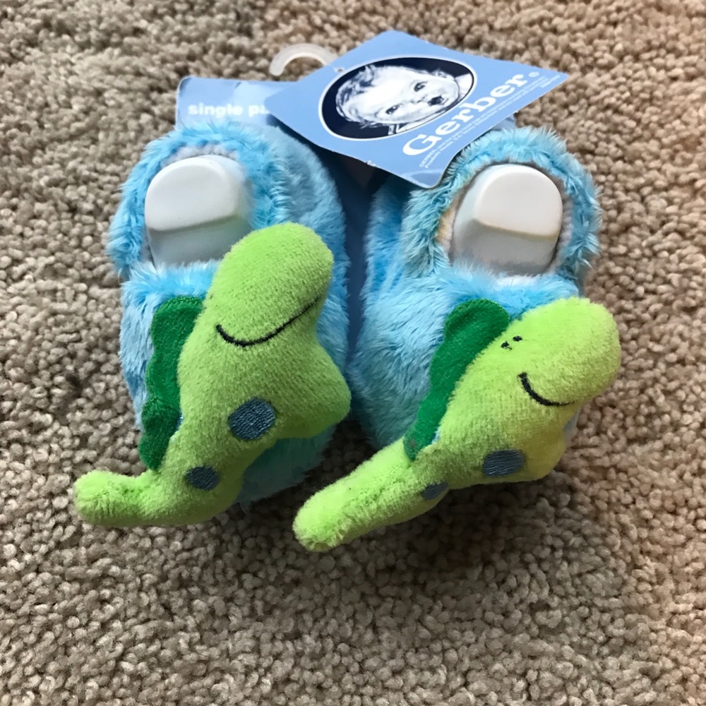 Gerber boys dinosaur booties!