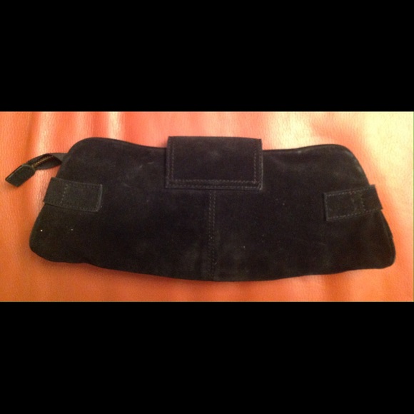 BANANA REPUBLIC SUEDE CLUTCH HANDBAG - Picture 2 of 5