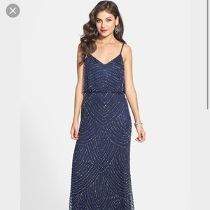 Adrianna Papell Embellished Blouson Gown