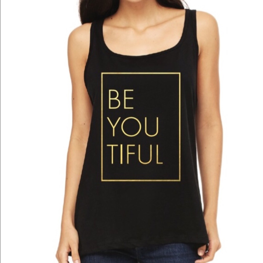 BE YOU TIFUL tank tops in multiple sizes