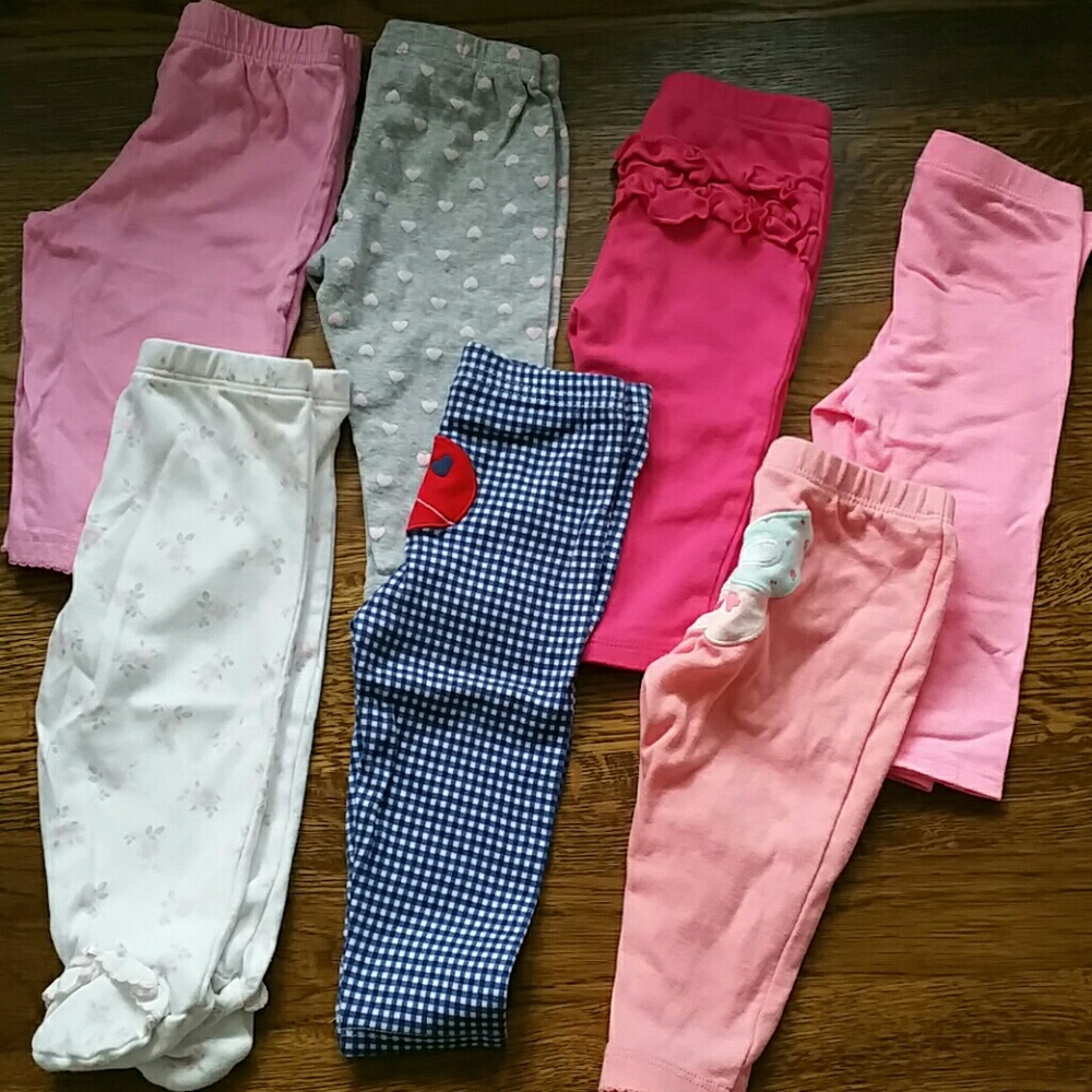 Large Bundle of baby girl leggings