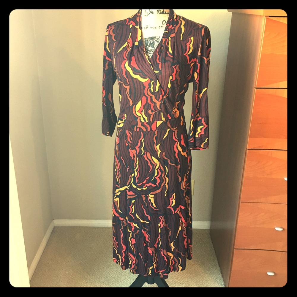 Mid-Length Wrap Dress