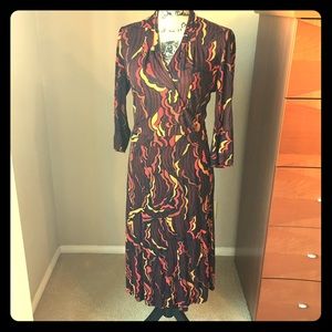 Mid-Length Wrap Dress