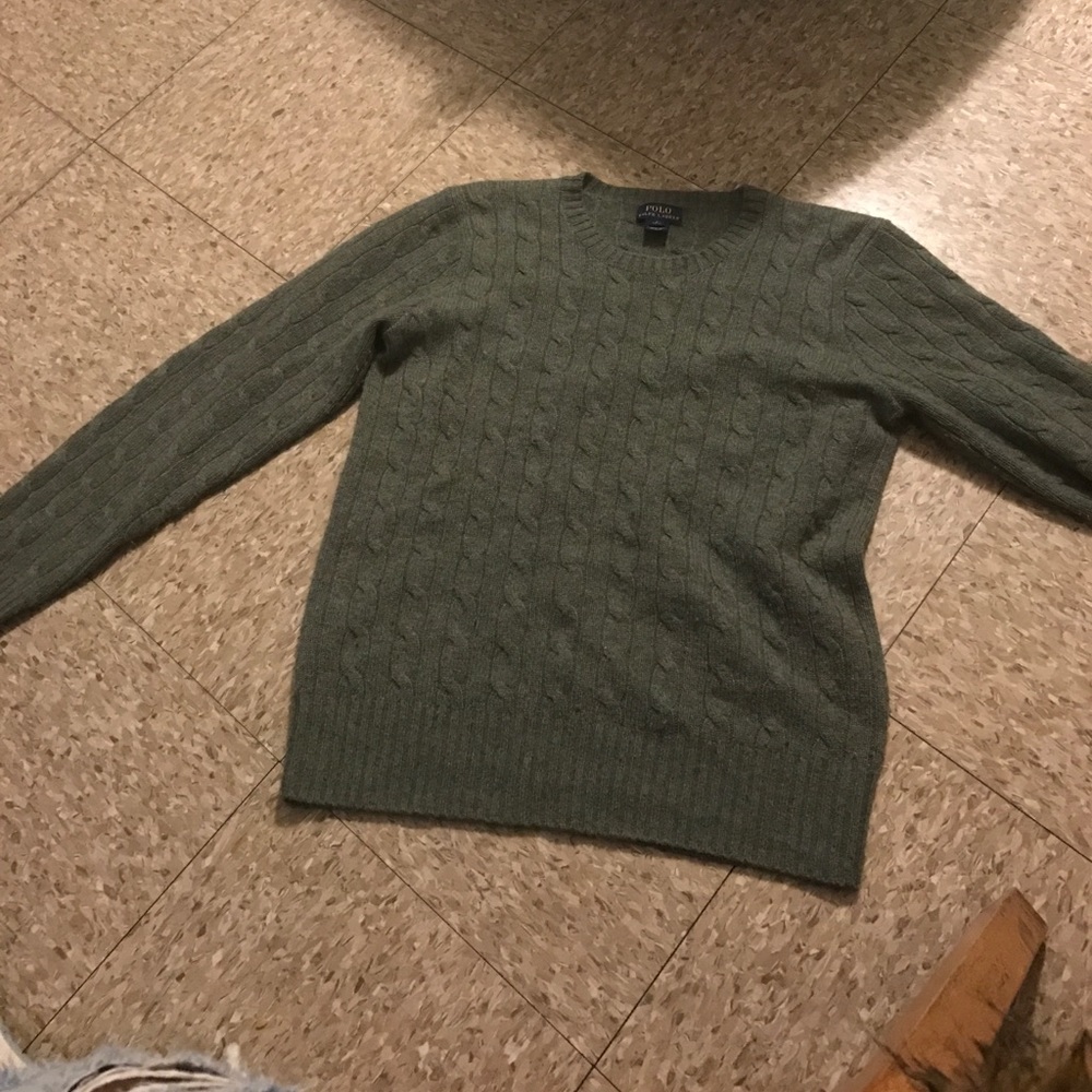 Cashmere polo sweater