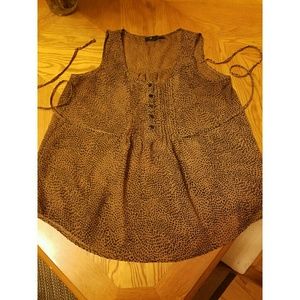 Forever 21 animal print blouse