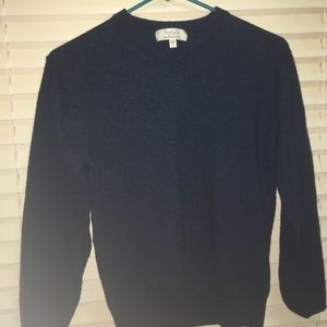 Navy blue wool sweater