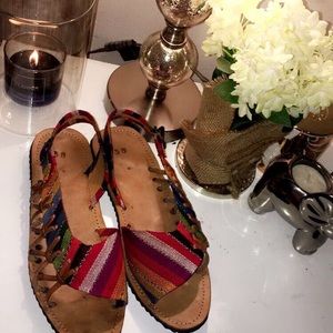 bohemian flat/sandals