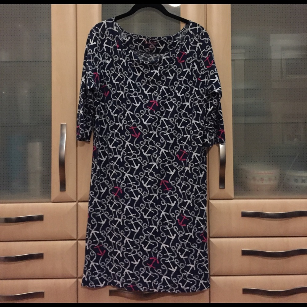 Lilly Pulitzer anchors dress
