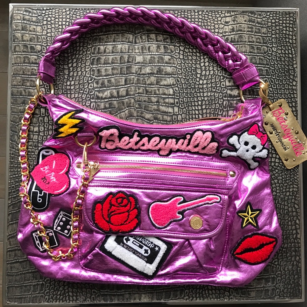 Rock 'n' Roll Betsey Johnson Metallic Handbag