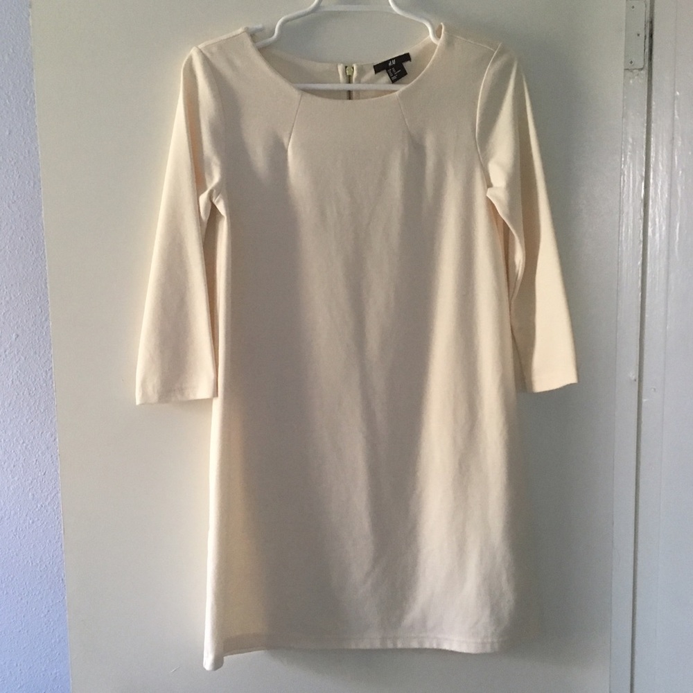 H&M Cream Shift Dress