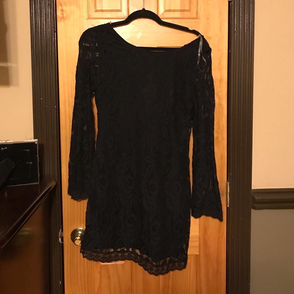 Worn once black lace dress
