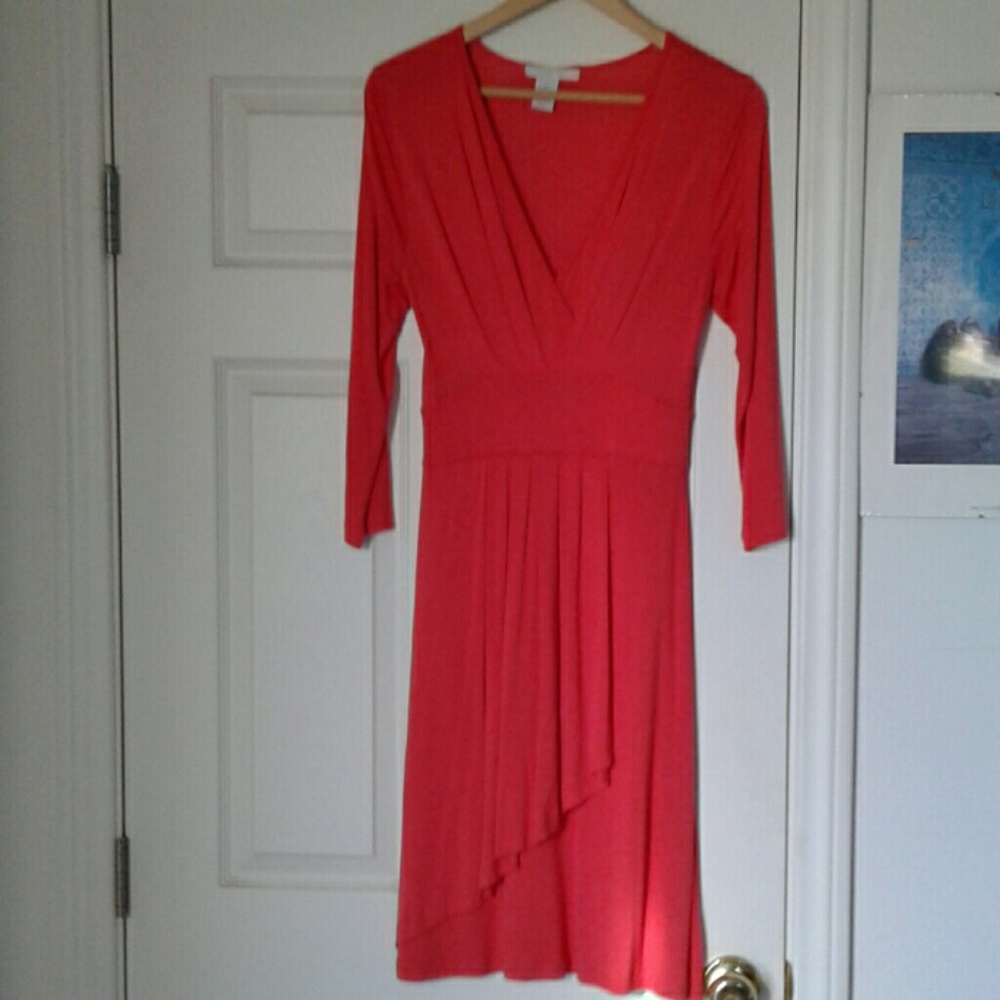3/4 sleeve knit dress