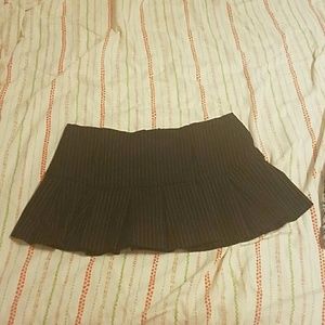 Micro mini black pin stripped skirt