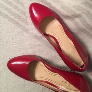 Cole Haan red patent leather pumps