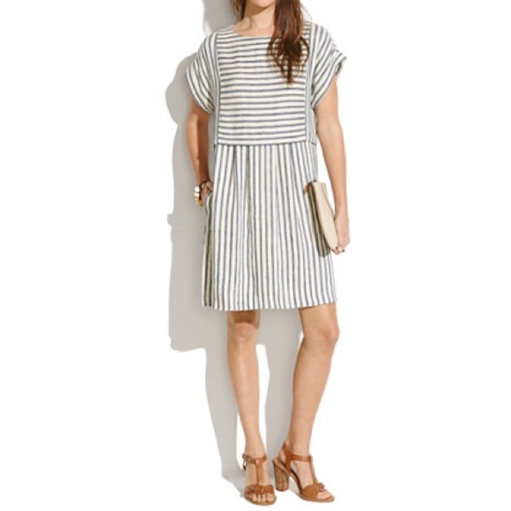 Madewell EUC Blanca Dress in Stripe