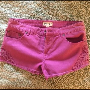 Roxy purple shorts size 28