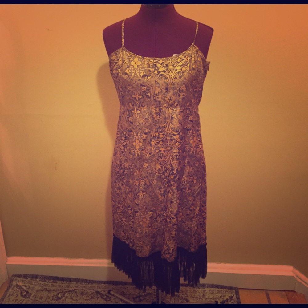 Tocca Slip and sheer overlay
