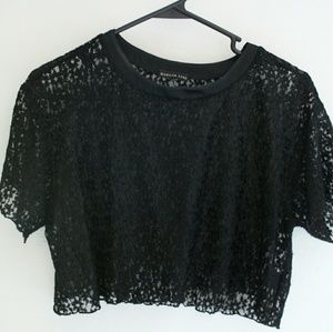 Morgan Lane lace crop top