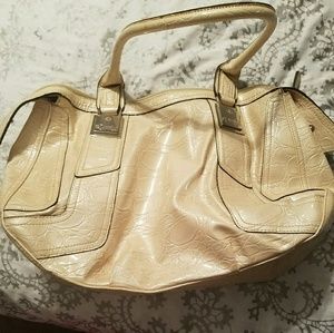 Dereon Cream color faux leather purse
