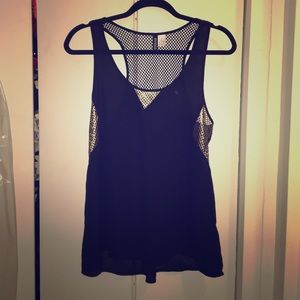 Black and gold mesh tank!