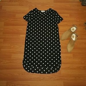 WAYF t-shirt dress with polka dots