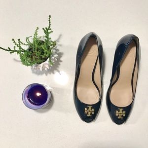 Tory Burch Peeptoe Wedges