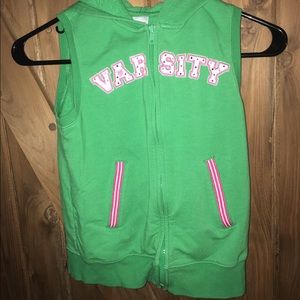 Gymboree varsity vest hoodie.