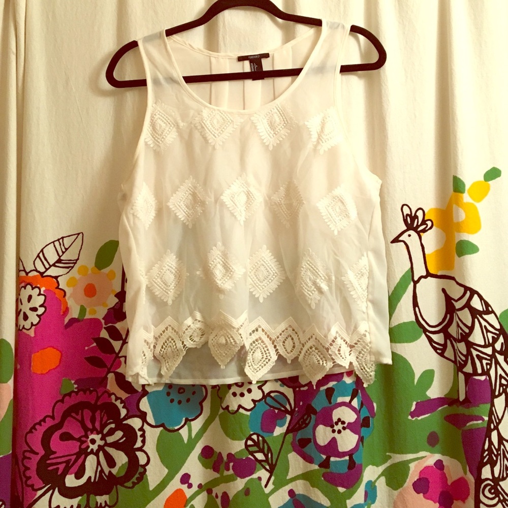 Lacy lined tank!