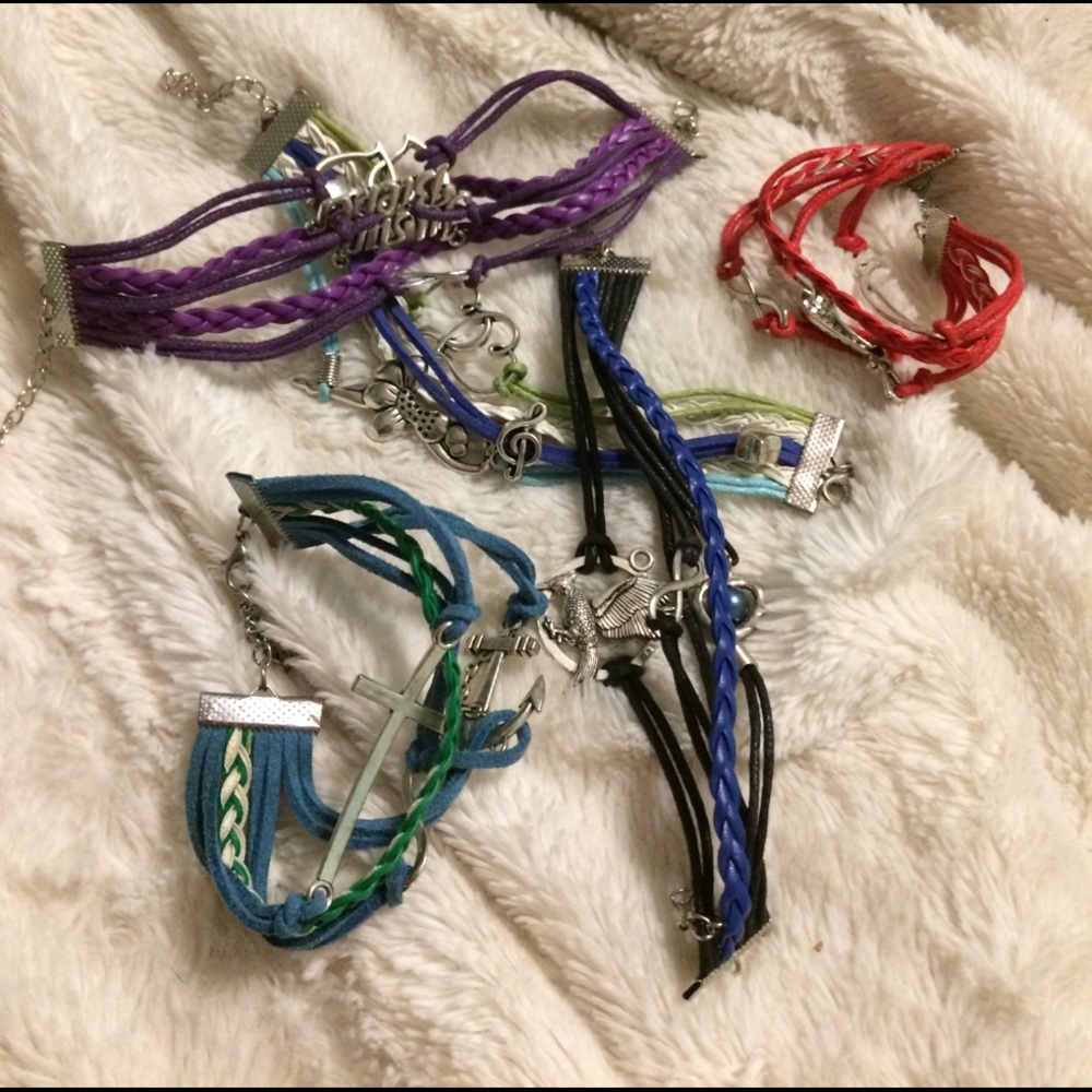 5 fun leather bracelets