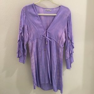 Lavender tie die dress/cover up