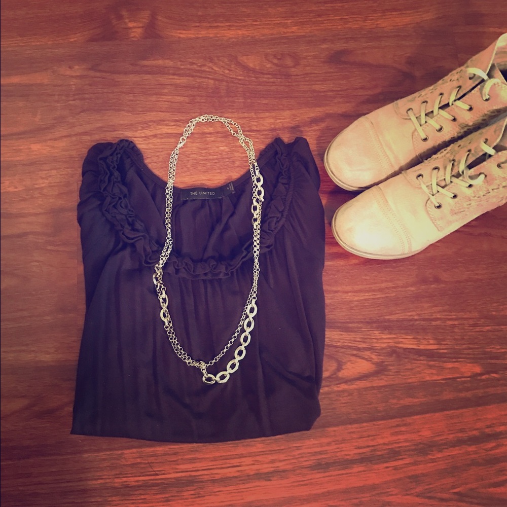 The Limited brown blouse