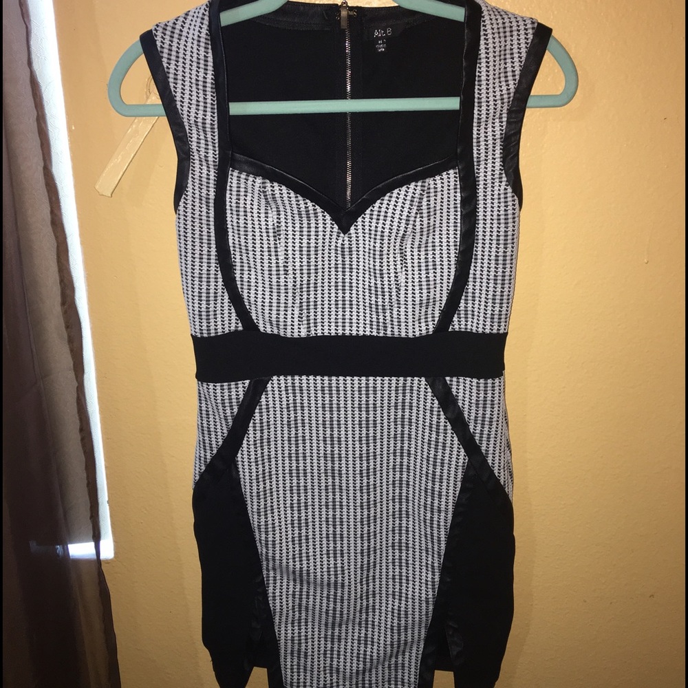 Black & White Mini Dress