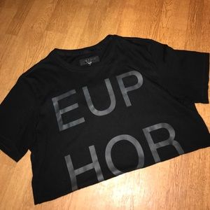 Rag & bone black short sleeve shirt.