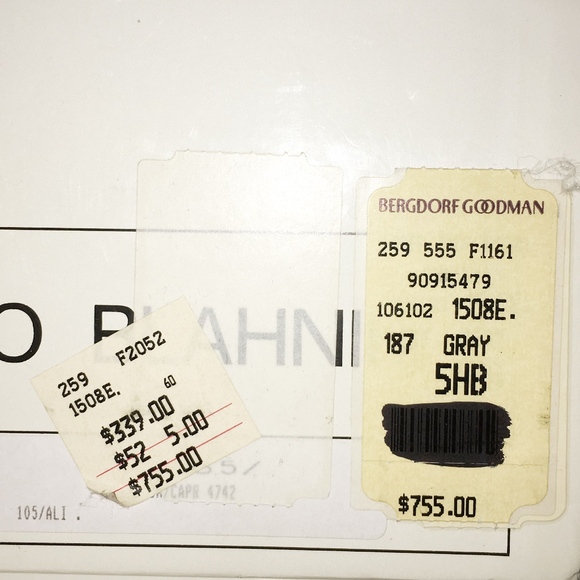 Manolo Blahnik metallic crystal heels 5.5 - Picture 2 of 6