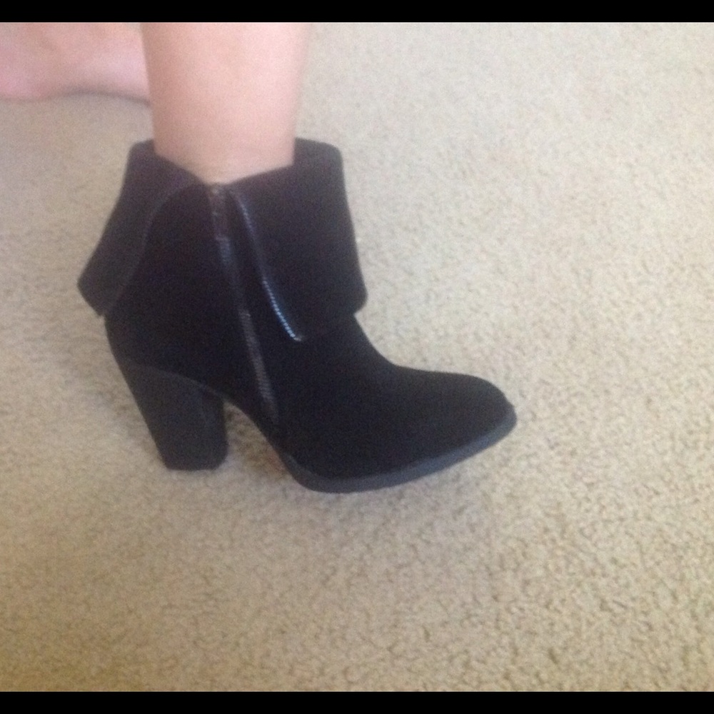Black booties new never worn