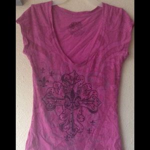 Stranded V-Neck Tee