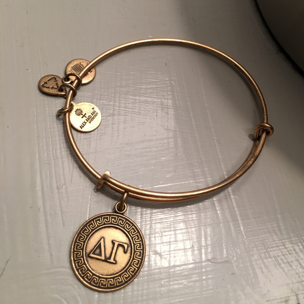 Alex & Ani Delta Gamma Gold Bracelet