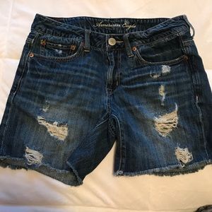 America Eagle cut off shorts