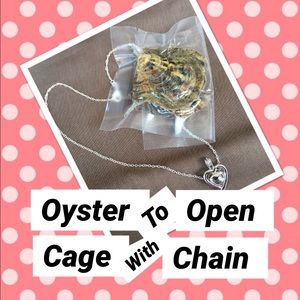 AKOYA OYSTER WITH CAGE & CHAIN