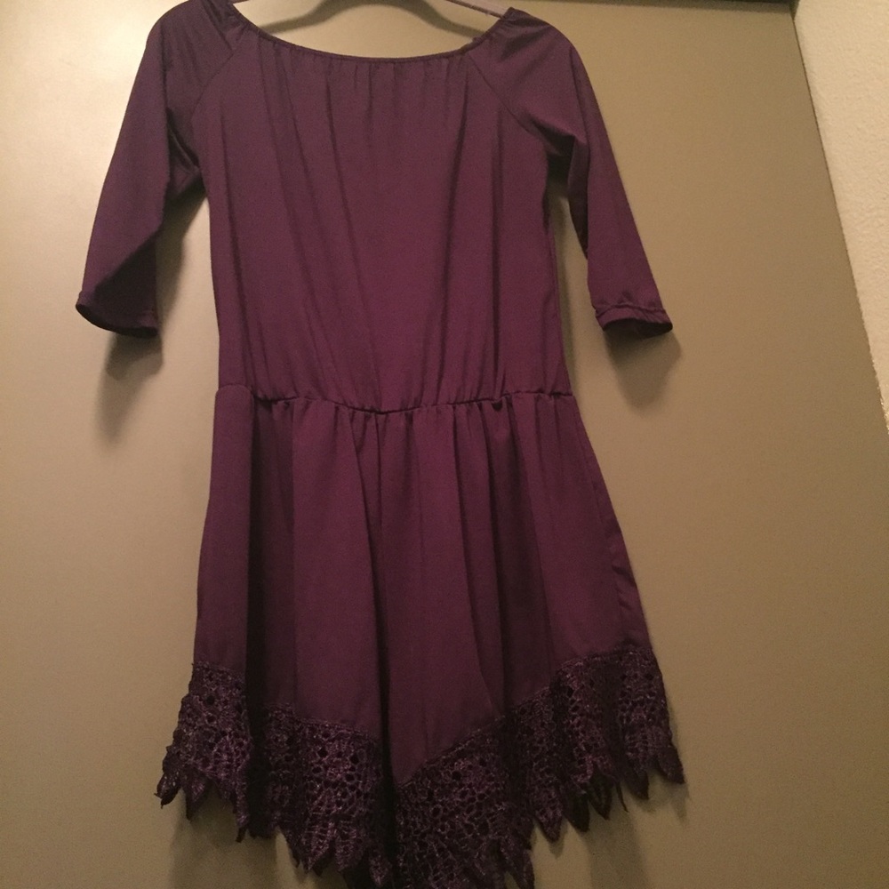 3/4 length sleeve off the shoulder romper