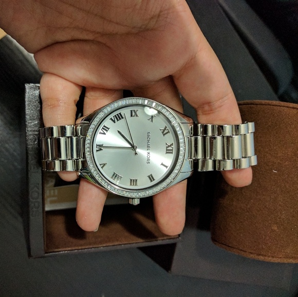 Michael Kors Blake Silver Tone Watch - Picture 2 of 5