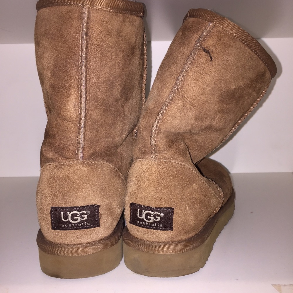 Light brown UGGs.
