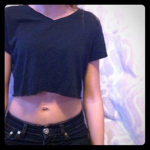 Black crop top