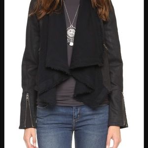 Free People Draped Denim Jacket size 8 worn twice