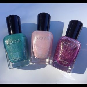 Lot of Three Zoya Nail Polishes