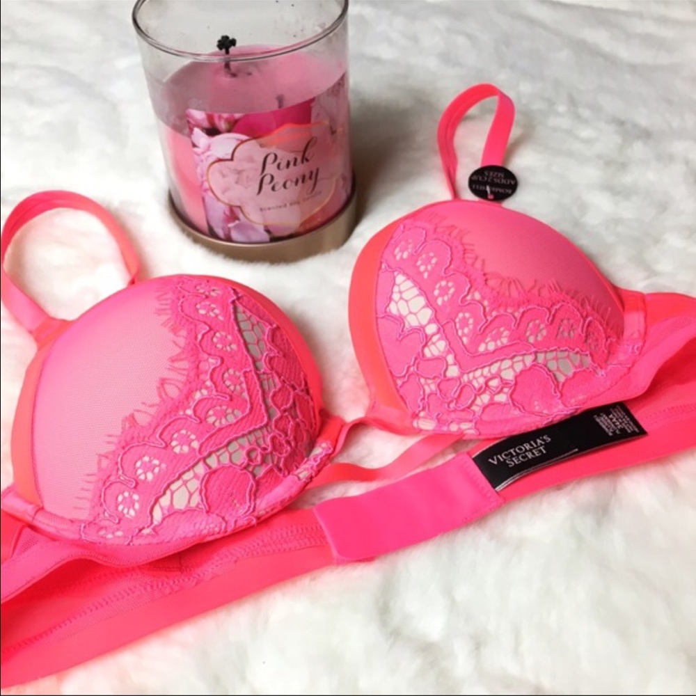 Victoria Secret Satin & Lace Add-2-cups - Picture 2 of 6