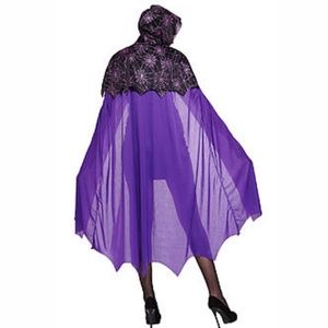 Web cape purple gothic/punk