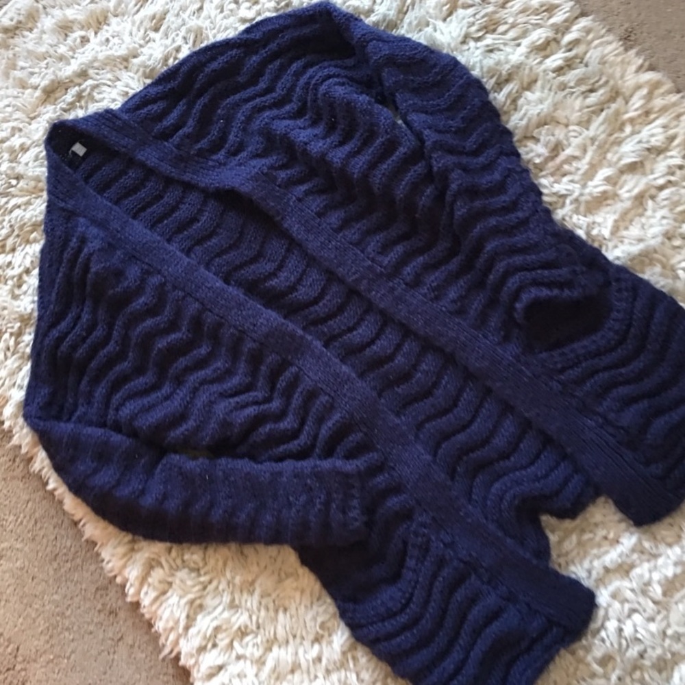 Charlotte Russe Nave Blue Cardigan
