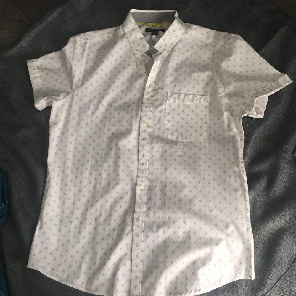 Mens button down slim fit